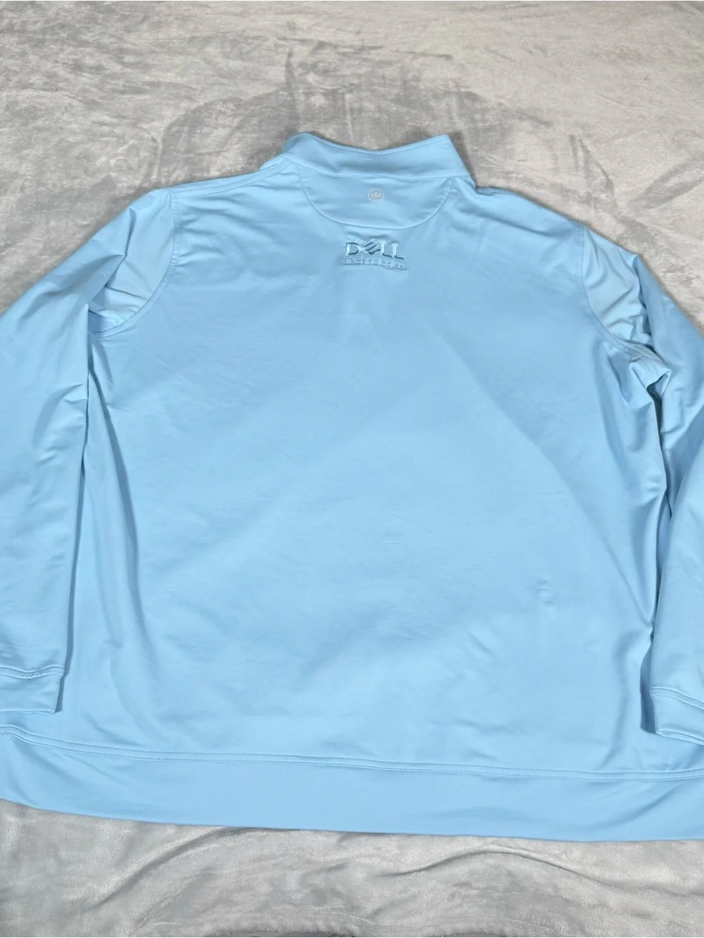 Peter Millar 1/4 Zip Pullover Mens 3XL Nvidia Dell Tech Performance Blue